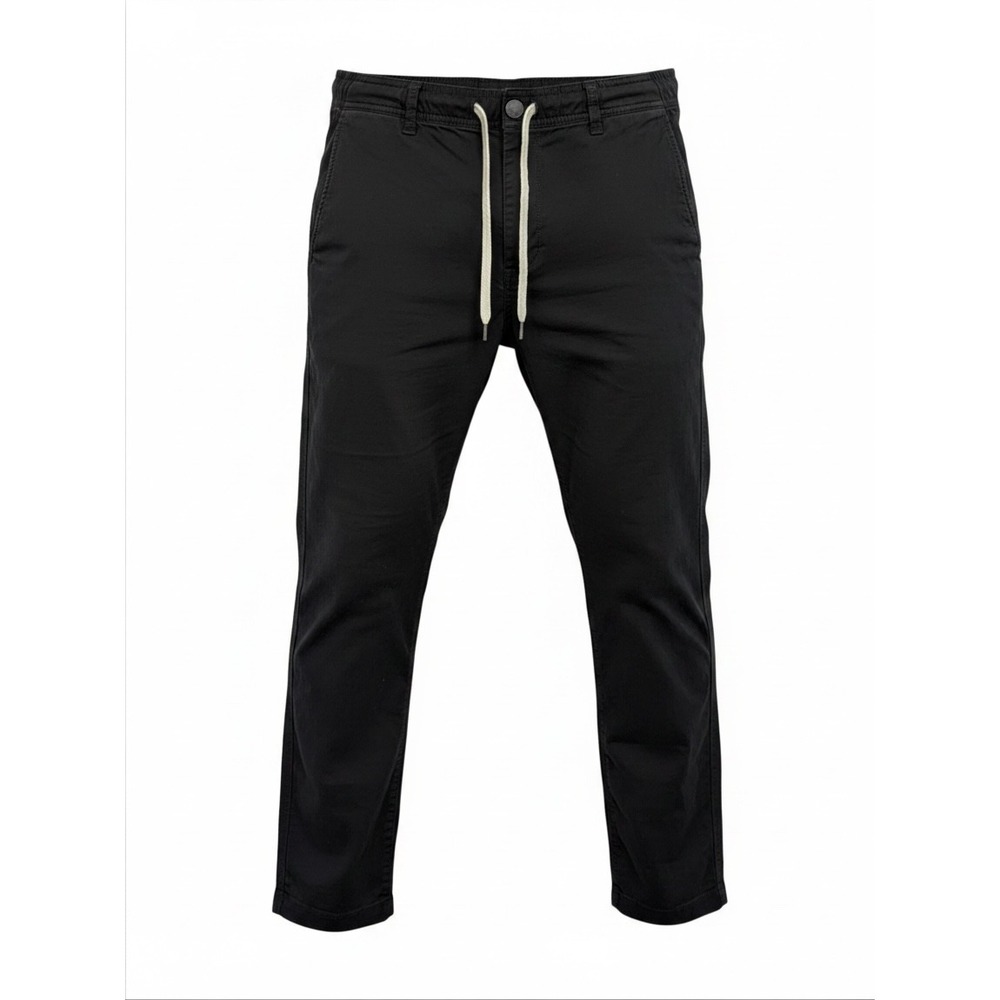Vuori Ripstop Climber Pants Mens Large 34x28 Black Organic Cotton Stretch (C29)